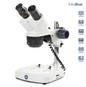 Microscopio estéreo portátil binocular EduBlue en soporte de columna